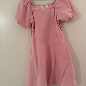 H&M Pink Puff Sleeve Kids Dress